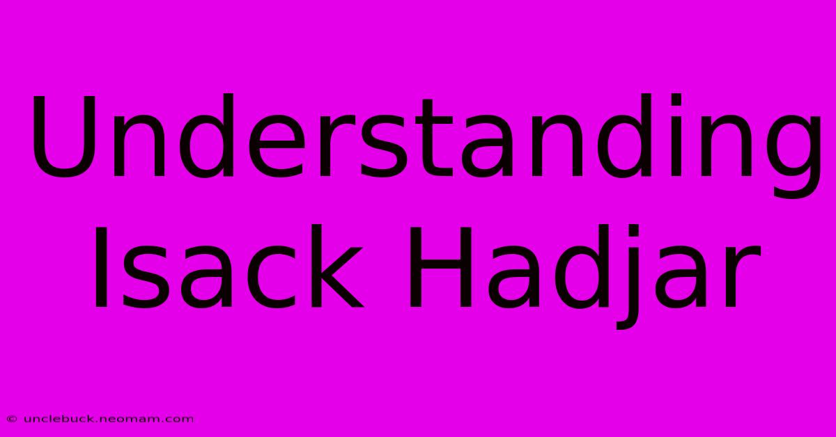 Understanding Isack Hadjar