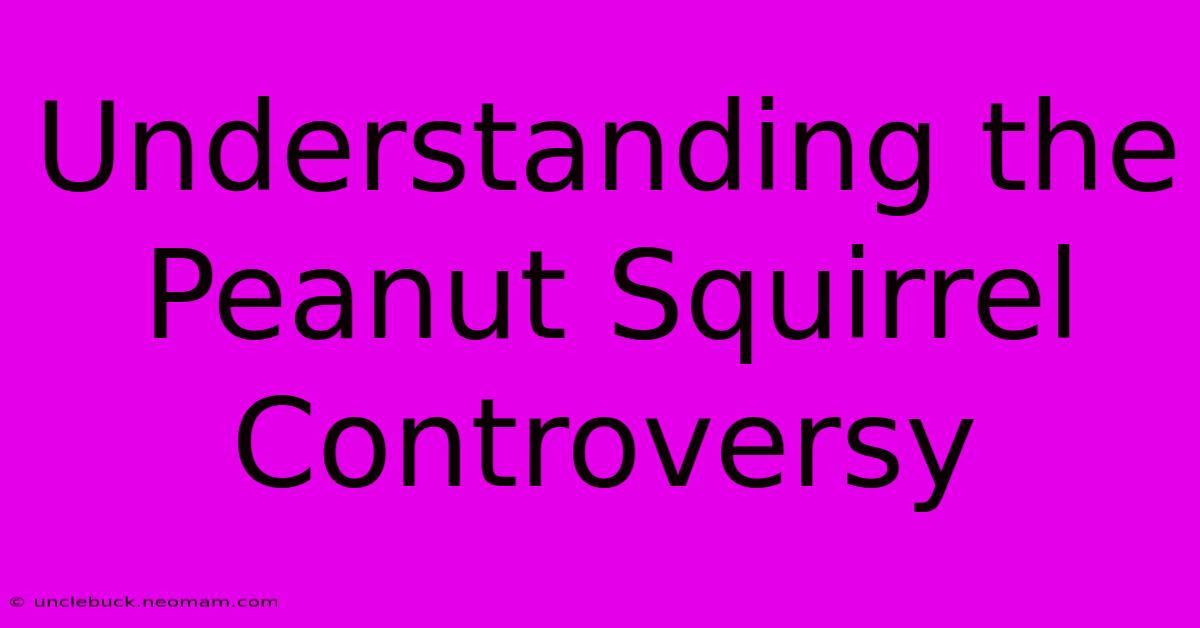 Understanding The Peanut Squirrel Controversy