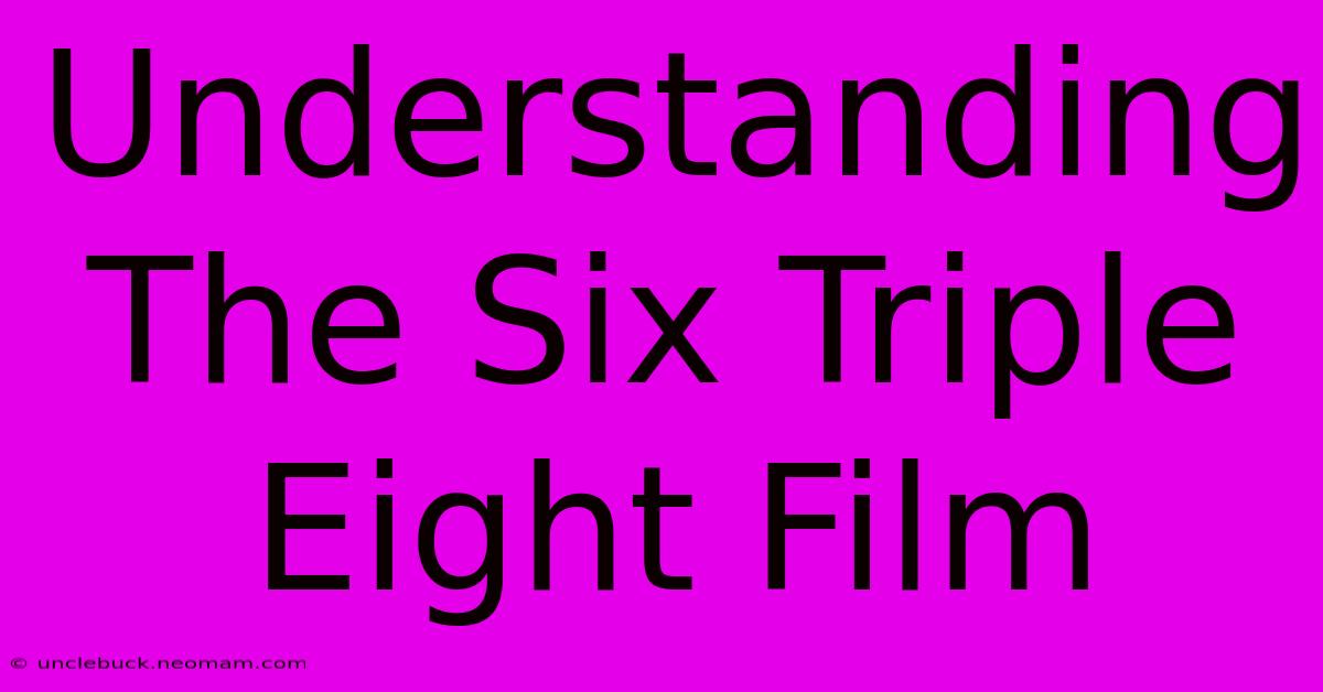 Understanding The Six Triple Eight Film