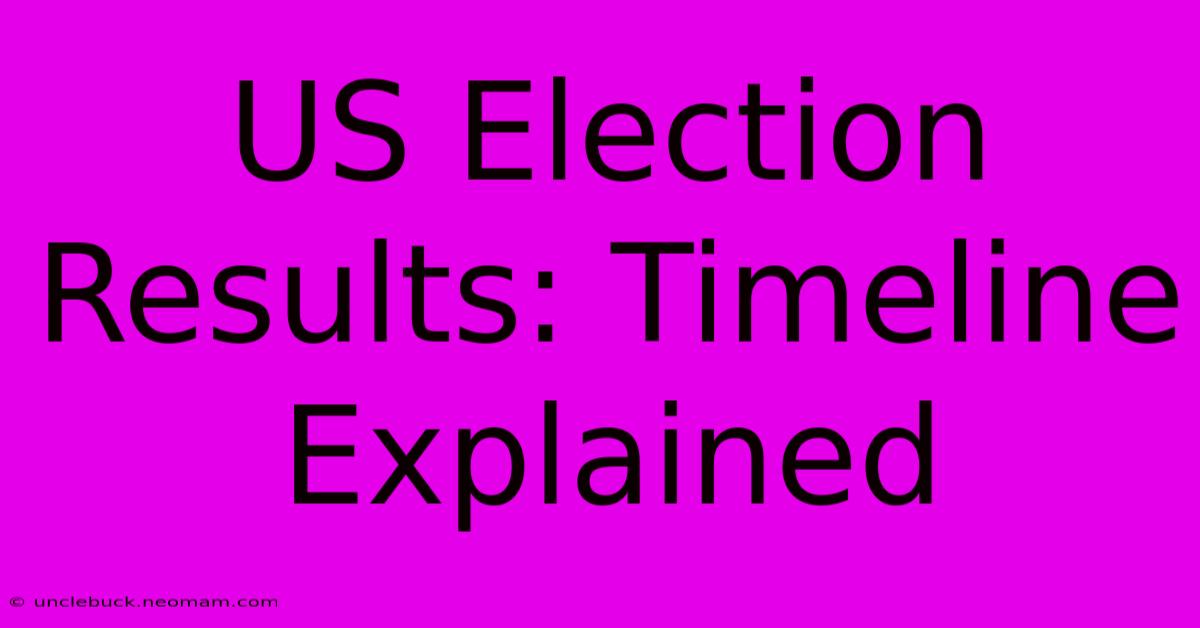 US Election Results: Timeline Explained