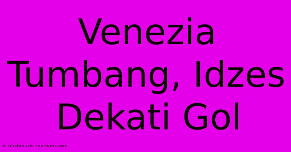 Venezia Tumbang, Idzes Dekati Gol