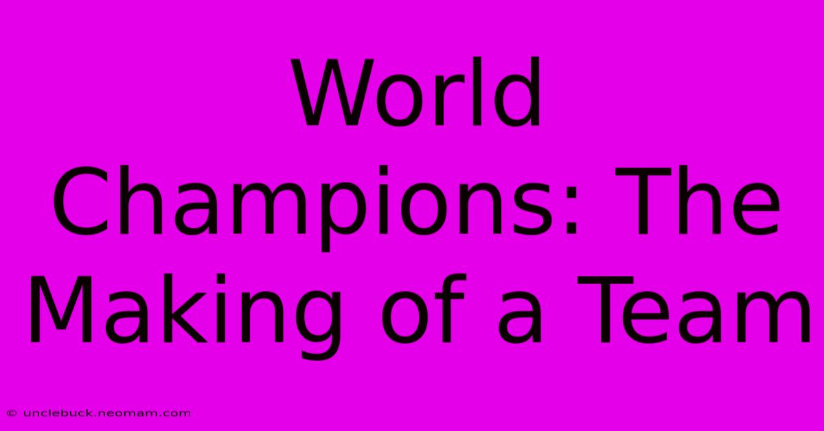 World Champions: The Making Of A Team