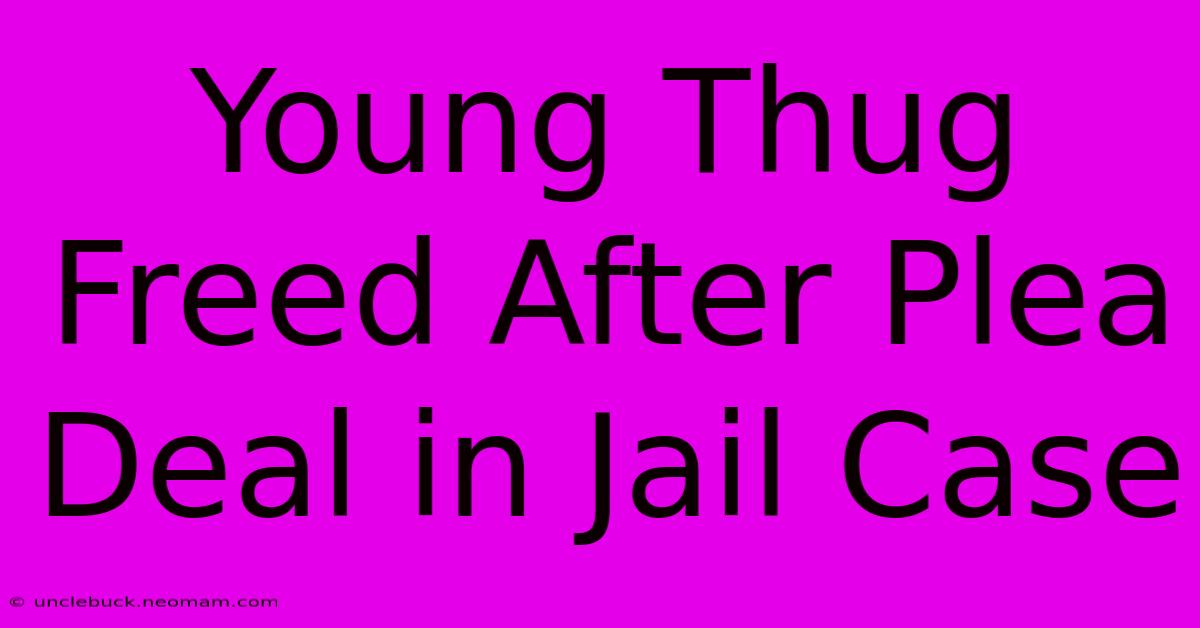 Young Thug Freed After Plea Deal In Jail Case