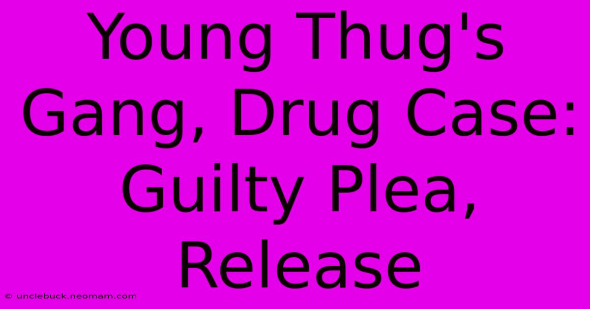 Young Thug's Gang, Drug Case: Guilty Plea, Release