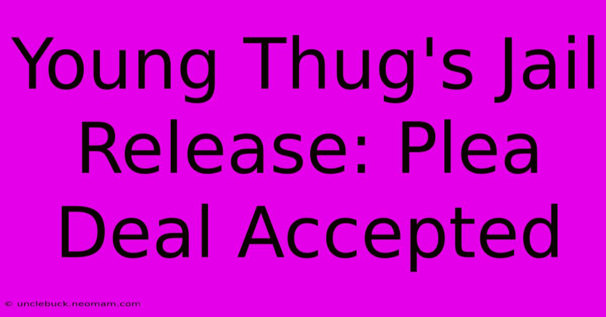 Young Thug's Jail Release: Plea Deal Accepted