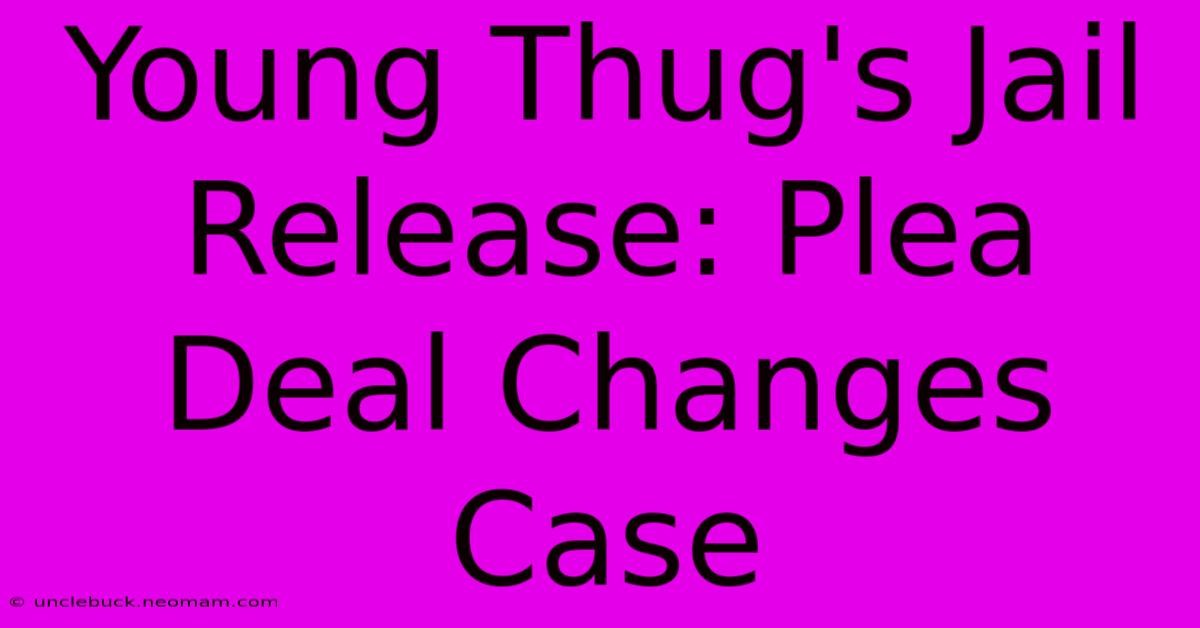 Young Thug's Jail Release: Plea Deal Changes Case